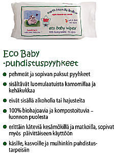 Earth Friendly Baby Eco Baby -puhdistuspyyhkeet